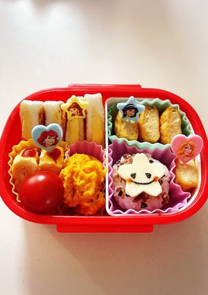 簡単！年中さんの幼稚園サクラ弁当♡-レシピのメイン写真