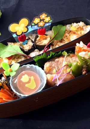 卯月22 まぐろ漬けカツ風 弁当-レシピのメイン写真
