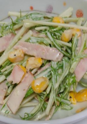 簡単！水菜のレモンマヨチーズサラダ-レシピのメイン写真