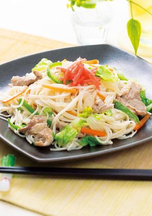 野菜塩焼きそば風うーめん-レシピのメイン写真