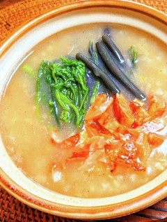山菜玄米粥-レシピのメイン写真