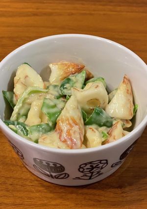 ピーマン＆ちくわの味噌マヨ和え-レシピのメイン写真