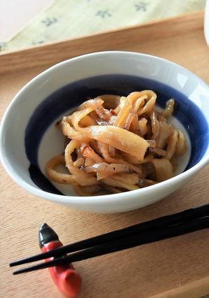 ゆでぼし大根とこんにゃくのきんぴら炒め-レシピのメイン写真