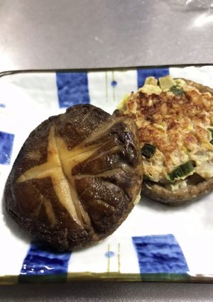 椎茸の肉詰め 餃子バージョン-レシピのメイン写真