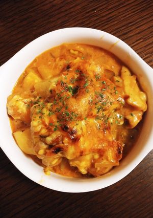 絶品鶏肉とポテトのトマトクリームグラタン-レシピのメイン写真
