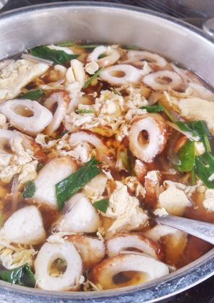 卵とほうれん草のスープ-レシピのメイン写真