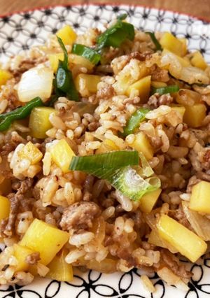 ごろごろ野菜 シビ辛 醤油チャーハン-レシピのメイン写真