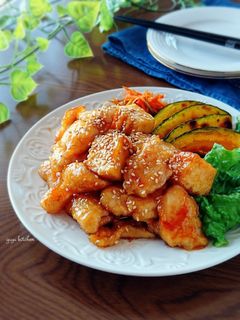 簡単節約☆鶏胸肉と厚揚げの照り焼き。-レシピのメイン写真