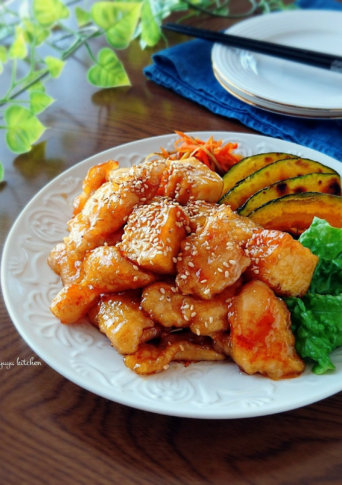 簡単節約☆鶏胸肉と厚揚げの照り焼き。-レシピのメイン写真