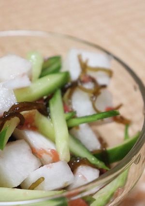 大根の梅もずく酢サラダ-レシピのメイン写真