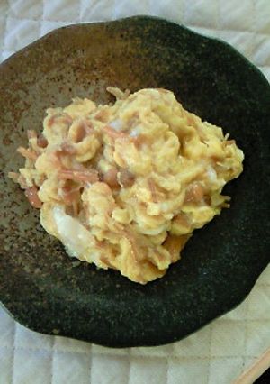 なめたけスクランブル-レシピのメイン写真