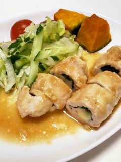 ☆簡単☆鶏胸肉の大葉チーズ巻き-レシピのメイン写真