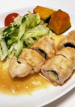 ☆簡単☆鶏胸肉の大葉チーズ巻き-レシピのメイン写真