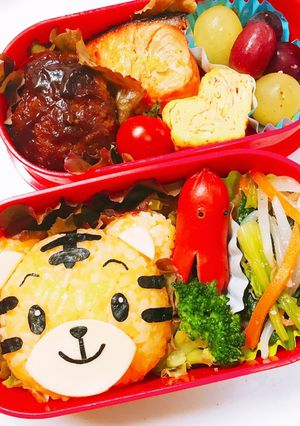 しまじろう　キャラ弁　遠足-レシピのメイン写真