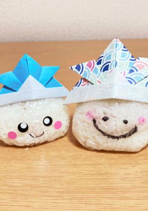 かぶとおにぎり★(子どもの日に♩)-レシピのメイン写真