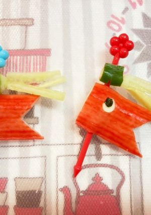カニカマこいのぼり♡(こどもの日に♩)-レシピのメイン写真