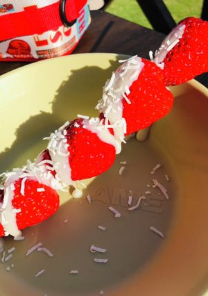 キャンプで！イチゴの串刺し-レシピのメイン写真