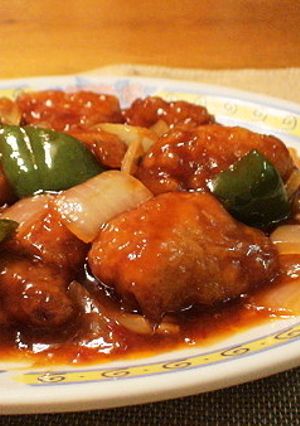 *麺つゆで*簡単*酢豚*-レシピのメイン写真