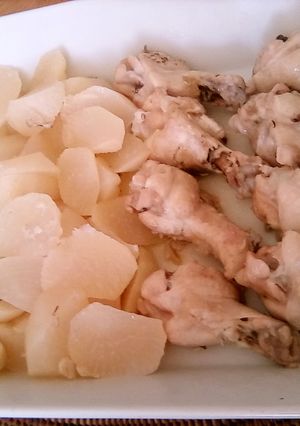 にんにくと塩で手羽元と大根の炊飯器蒸し-レシピのメイン写真