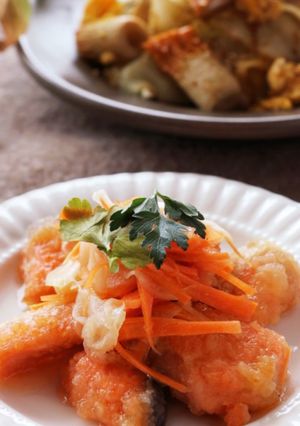 甘酸っぱくて美味しい♡鮭の南蛮漬け-レシピのメイン写真