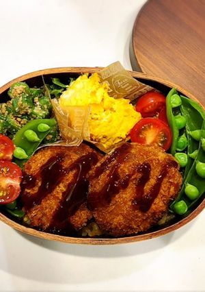 のっけ弁当(メンチカツ)-レシピのメイン写真