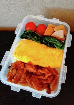 お弁当(4/23)3色弁当-レシピのメイン写真