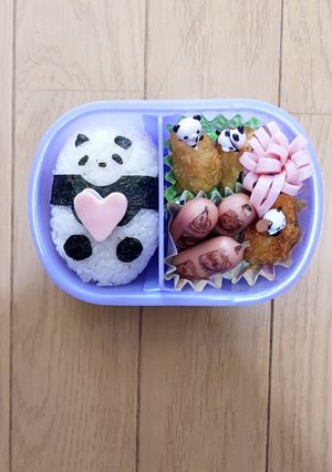 お弁当 簡単キャラ パンダ-レシピのメイン写真