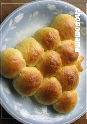 わいわい食べよう♬♫ぶどう型パン✿-レシピのメイン写真