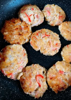 超簡単！もちもち紅生姜豆腐バーグ☾-レシピのメイン写真