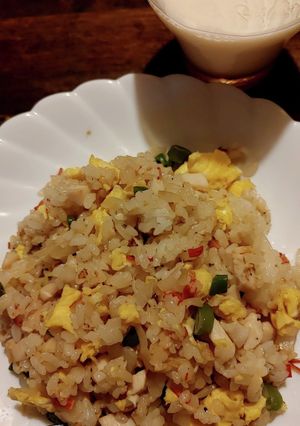 冷蔵庫の残り物で昼ごはん、チャーハン-レシピのメイン写真