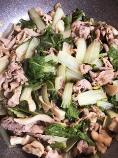 豚肉としろ菜の炒め煮-レシピのメイン写真