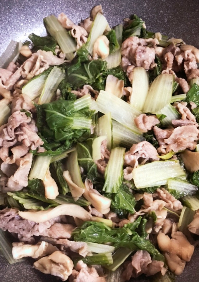 豚肉としろ菜の炒め煮-レシピのメイン写真