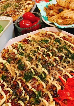 卵と豆腐で簡単ふわふわヘルシーお好み焼き-レシピのメイン写真