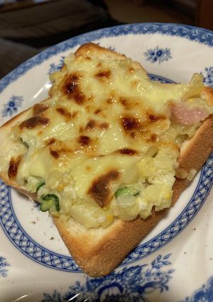 独居娘用☆ポテトサラダトースト-レシピのメイン写真