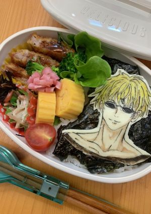 呪術廻戦 五条悟 キャラ弁オブアート-レシピのメイン写真