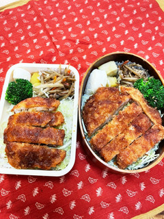 ソースかつ弁当〜娘and息子-レシピのメイン写真