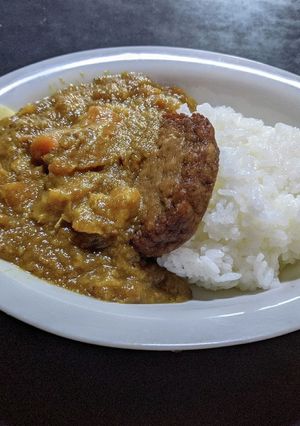 ハンバーグチーズカレーライス-レシピのメイン写真