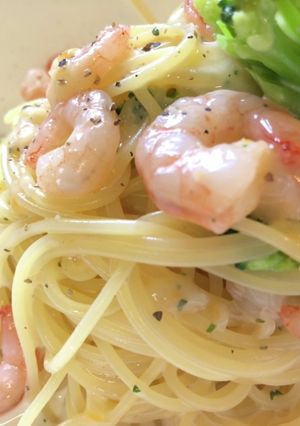 エビとブロッコリーのクリームパスタ-レシピのメイン写真