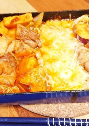 孤食のグルメ☆お一人様用チーズタッカルビ-レシピのメイン写真