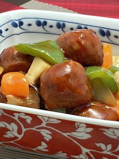 ミートボールで酢豚風-レシピのメイン写真