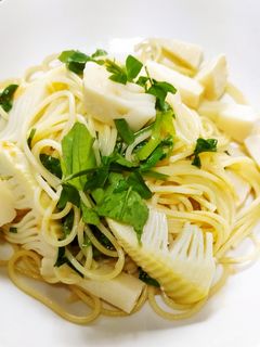 タケノコとクレソンであっさり爽やかパスタ-レシピのメイン写真