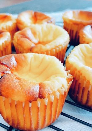混ぜて焼くだけ　濃厚カップチーズケーキ-レシピのメイン写真