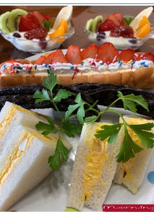 ローソンパンをデコしたブランチ♡-レシピのメイン写真