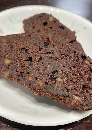 オトナ味♪くるみとバナナの濃厚ブラウニー-レシピのメイン写真