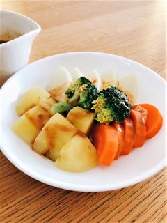 蒸し野菜の万能香味マヨネーズタレ-レシピのメイン写真
