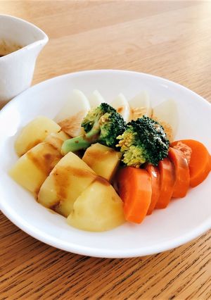 蒸し野菜の万能香味マヨネーズタレ-レシピのメイン写真