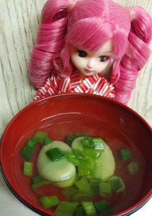 リカちゃん♡そら豆のお吸い物(◕ᴥ◕し)-レシピのメイン写真