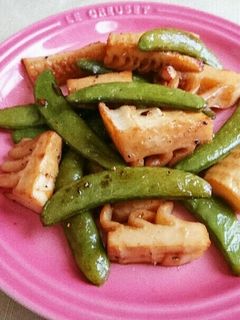 筍とスナップえんどうのバター醤油炒め-レシピのメイン写真