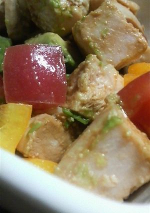 ★アボカドと蒸し鶏のおかずサラダ★-レシピのメイン写真