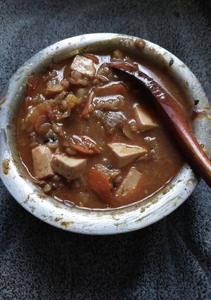 絶品!炊飯器で担々リゾット-レシピのメイン写真